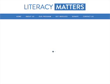 Tablet Screenshot of literacymatters.org